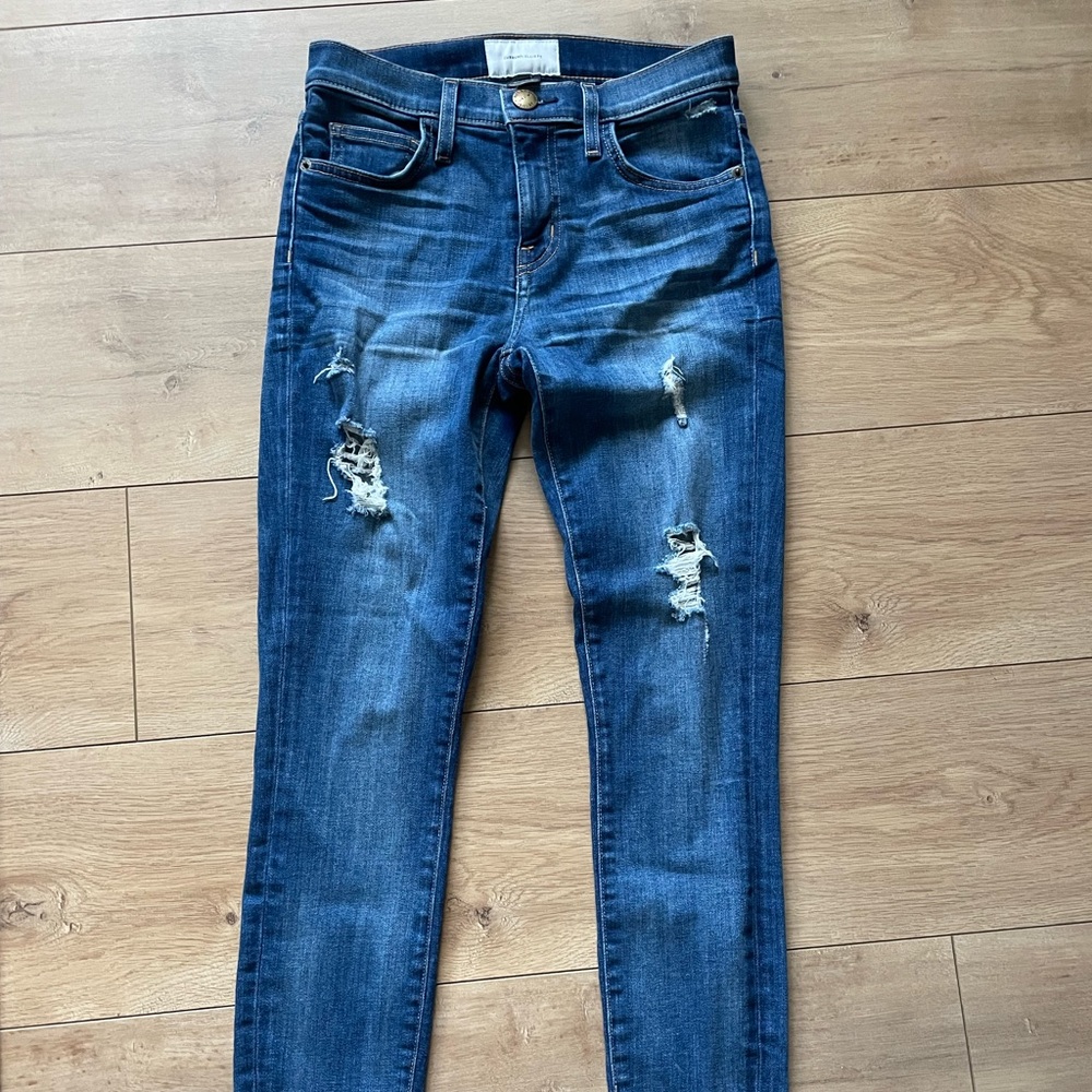 Current Elliot distressed skinny jeans, size 25